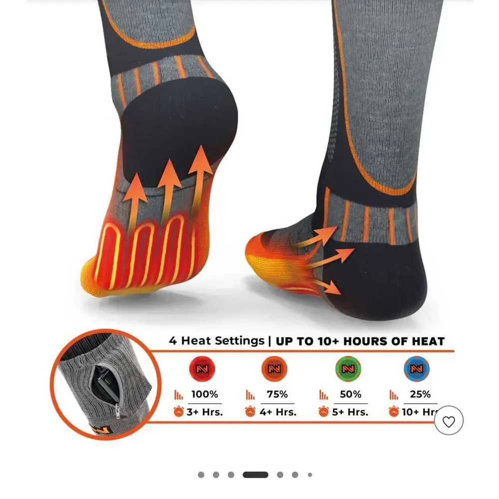 NIB Zippo Hand Warmer Power Bank Heated Socks XL Remote Control Outdoor Bundle
